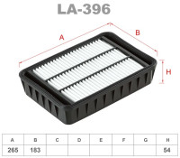 как выглядит lynxauto фильтр воздушный la396 на фото