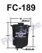 RB-EXIDE Фильтр топливный FC189