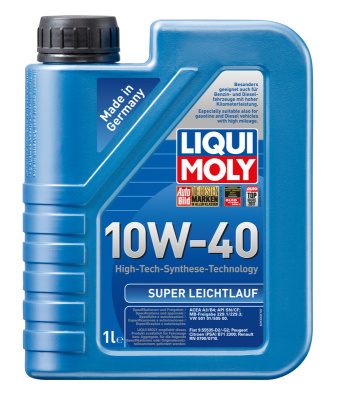 как выглядит liqui moly 10w-40 sl/cf super leichtlauf 1л (нс-синт.мотор.масло) на фото